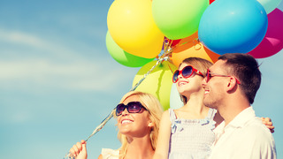 summer holidays, celebration, children and people concept